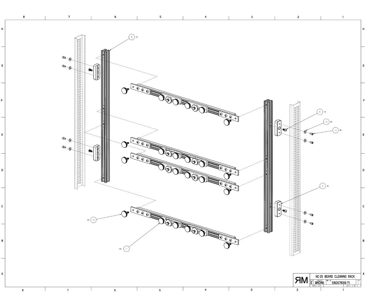 Cleaning Rack BP 4, Albus Engineering