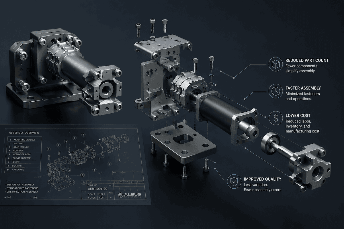 Design for Assembly, Albus Engineering